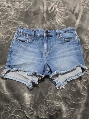 Wrangler Womens Denim Shorts High Rise Cutoff